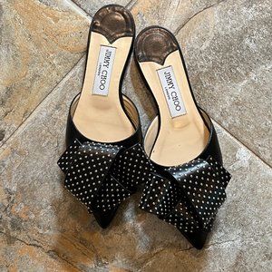 JIMMY CHOO Gretchen Mules in Black